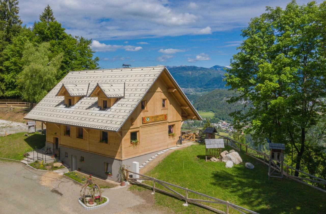 Koca Na Talezu Bed and Breakfast Ribno Exterior foto